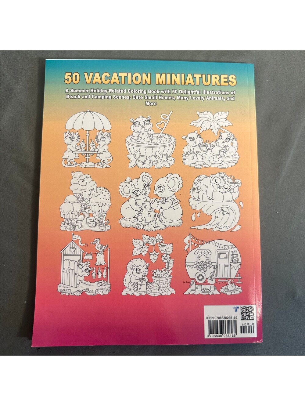 50 Vacation Miniarures Coloring Book - Picture 2 of 9